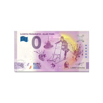 Souvenir -Ticket von null Euro - Iloista Pääsiäistä - Glad Pâsk - Finnland - 2022