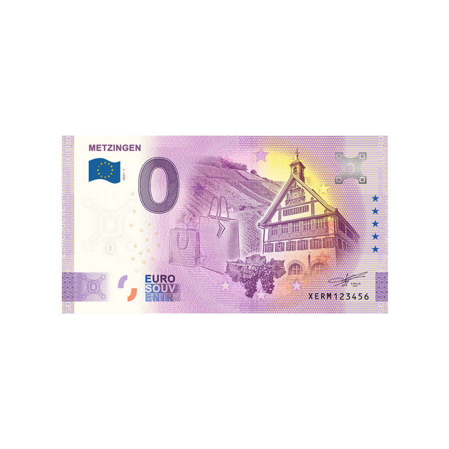 Billet souvenir de zéro euro - Metzingen - Allemagne - 2021