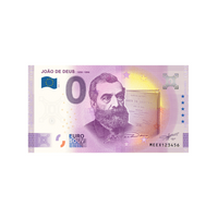 Biglietto souvenir da zero a euro - Joao de Deus - Portogallo - 2021