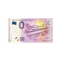 Souvenir ticket from zero euro - miniature wunderland hamburg 3 - Germany - 2019
