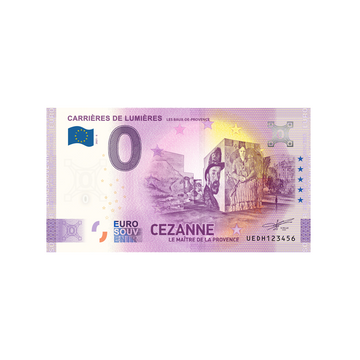 Biglietto souvenir da zero a euro - carriere leggere - Cézanne - Francia - 2021
