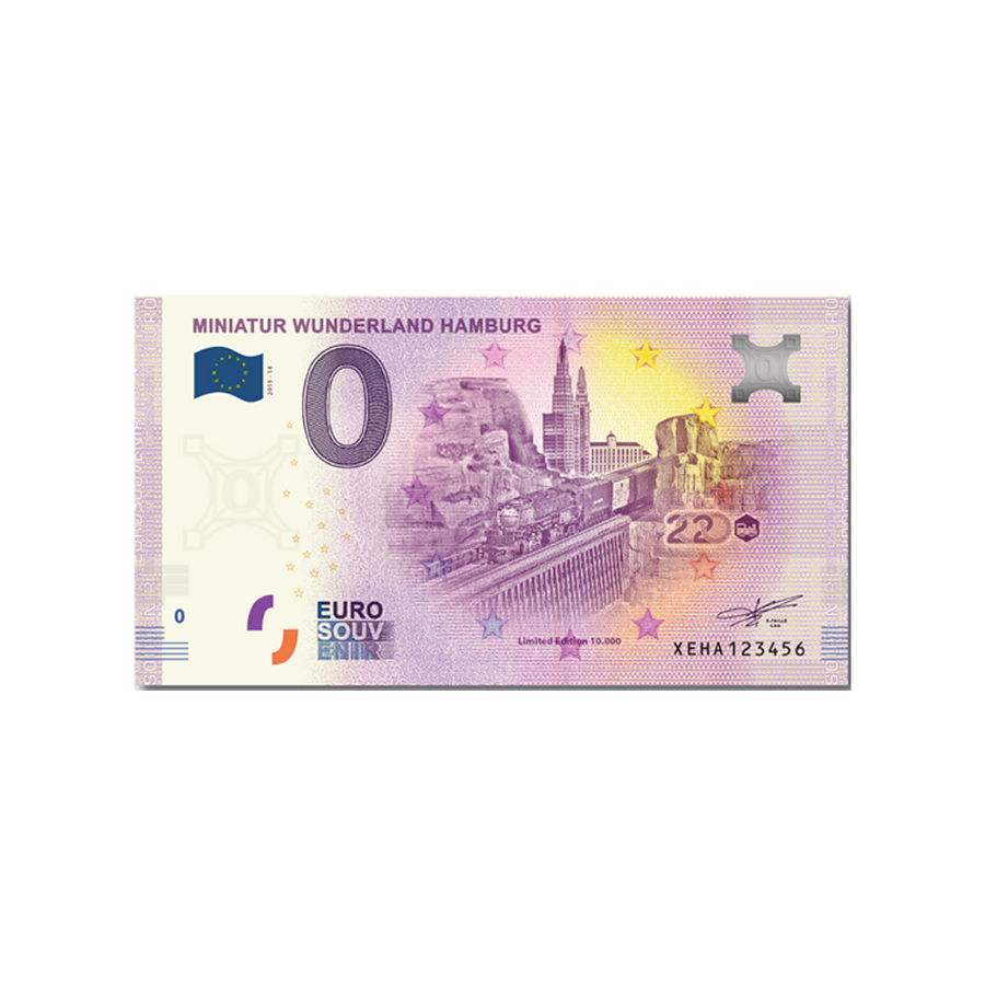 Bilhete de lembrança de zero euro - Wunderland Miniature Hamburgo 4 - Alemanha - 2019