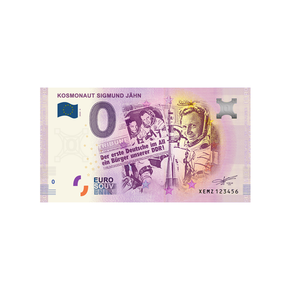 Billet souvenir de zéro euro - Kosmonaut Sigmund Jähn - Allemagne - 2020