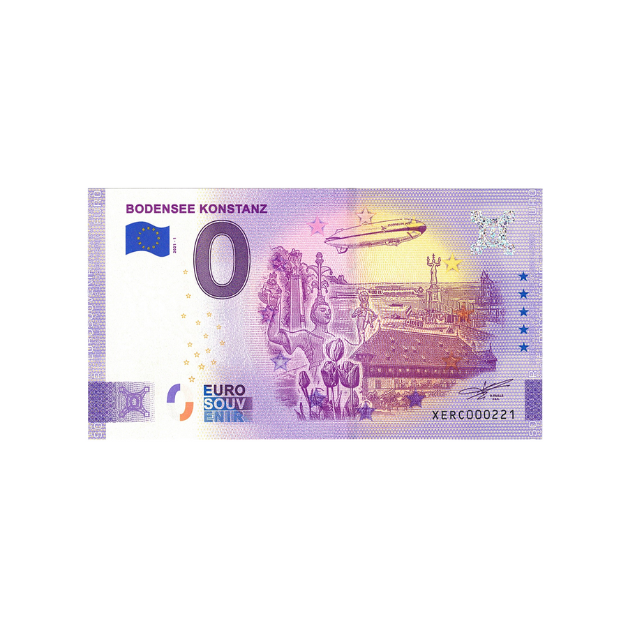 Billet souvenir de zéro euro - Bodensee Konstanz - Allemagne - 2021