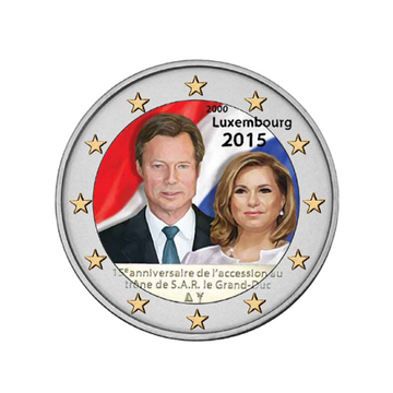 Luxembourg 2 Euro 2015 - 15th anniversary of the accession to the throne of Sar le Grand -Duc