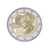 Autriche 2018 - 2 Euro Commémorative - Centenaire de la République d'Autriche