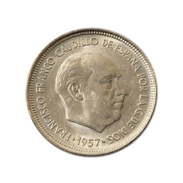 5 Pesetas Spain 1957-1975