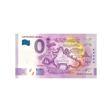 Billet souvenir de zéro euro - Liptovská mara - Slovaquie - 2021