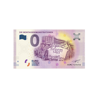 Billet souvenir de zéro euro - Die Montagsdemonstrationen - Allemagne - 2020