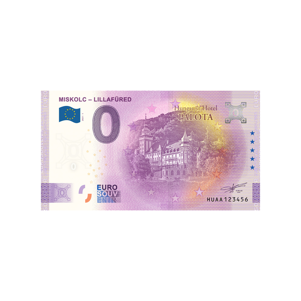 Souvenir -Ticket von null Euro - Miskolc - Lillafäl - Ungarn - 2021