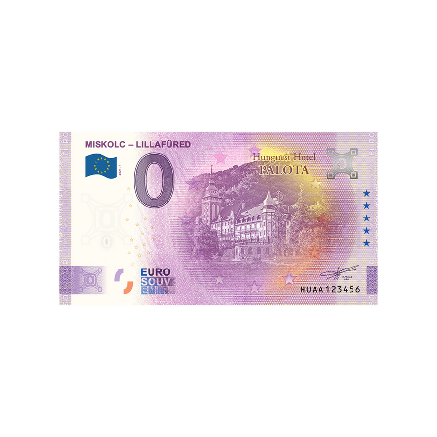 Billet souvenir de zéro euro - Miskolc - Lillafüred - Hongrie - 2021