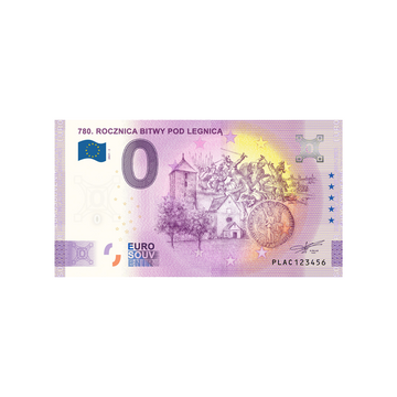 Souvenir ticket from zero to Euro - 780. Rocznica Bitwy Pod Legnica - Poland - 2021