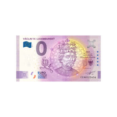 ⁣⁢Nul euro souvenirbiljet - Wenceslaus IV. van Luxemburg - Tsjechië - 2021⁤⁣