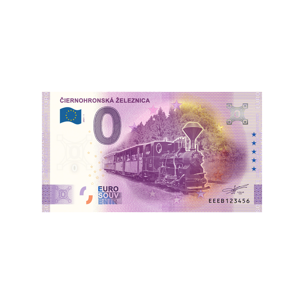 Billet souvenir de zéro euro - Čiernohronská železnica - Slovaquie - 2021