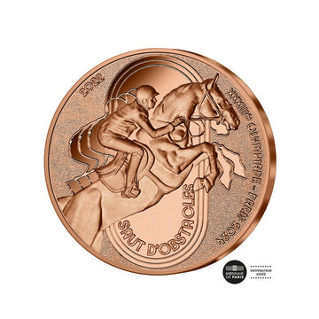 Jeux Olympiques de Paris 2024 - Saut d'obstacles - Monnaie de 1/4€ Bronze - 2022