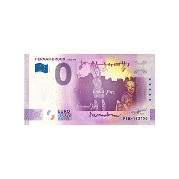 Billet souvenir de zéro euro - Herman Brood - Cold Jive - Pays-Bas - 2021