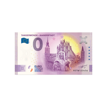 Biglietto souvenir da zero a euro - Tangiermünde - Kaiserstadt - Germania - 2021