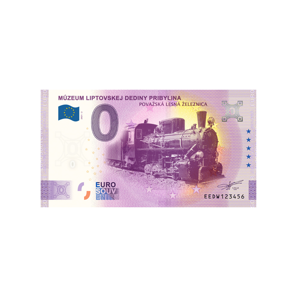 Biglietto souvenir da zero euro - mùzeum liptovskej dediny pribyina 2 - slovacchia - 2021