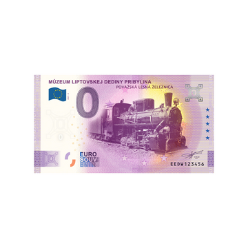 Souvenir Ticket van Zero Euro - Mùzeum Liptovskej Dediny Pribylina 2 - Slowakije - 2021