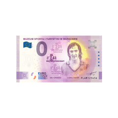 ⁣⁢Nulles eiro suvenīrbillete - Muzeum Sportu i Turystyki w Warszawie - Andrzej Fischer - Polija - 2021⁤⁣