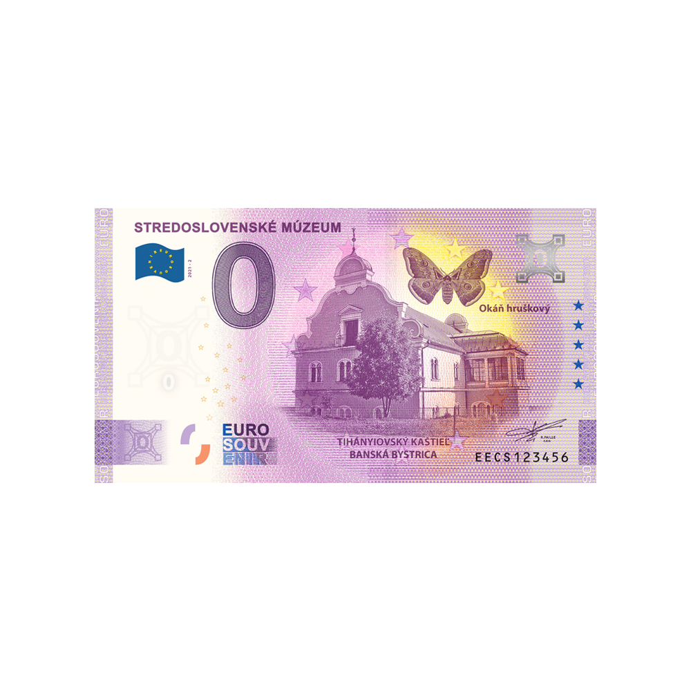 Bicket souvenir da zero euro - Stedoslovenské Mùzeum - Slovacchia - 2021