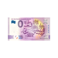 Souvenir ticket from zero to Euro - Die Deutschen Bundesländer 2 - Germany - 2020
