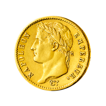 20 franchi oro - head di Napoleon Ier Laureate