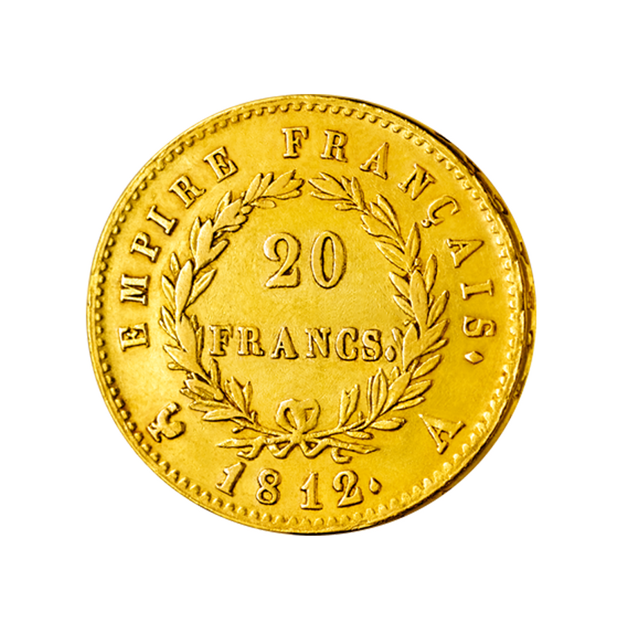 20 Francs Gold - Napoleon Ier Laureate Head