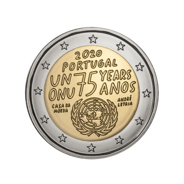 Portugal - 2 Euro Gedenk - 2020 - 75 Jahre der Vereinten Nationen