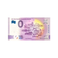 Souvenir -Ticket von Null bis Euro - Die Deutschen Bundeslänger 4 - Deutschland - 2020