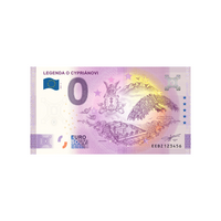 Souvenir ticket from zero euro - legenda o cypriánovi - slovakia - 2021