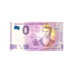 ⁣⁢Suveniirpangatäht нула евро - Muzeum Sportu i Turystyki w Warszawie - Jan Benigier - Полша - 2021⁤⁣