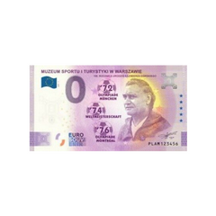 ⁣⁢Spominski bankovec za nič evrov - Muzej športa in turizma v Varšavi - 100. obletnica rojstva Kazimierza Gorskega - Poljska - 2021⁤⁣