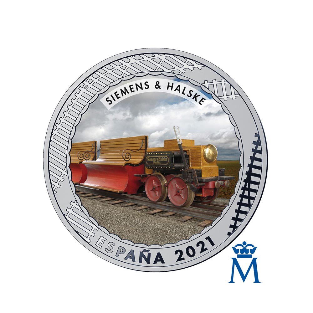 Spanien 2022 Box - History of Railways - Los von 20 Währungen von 1,5 Euro