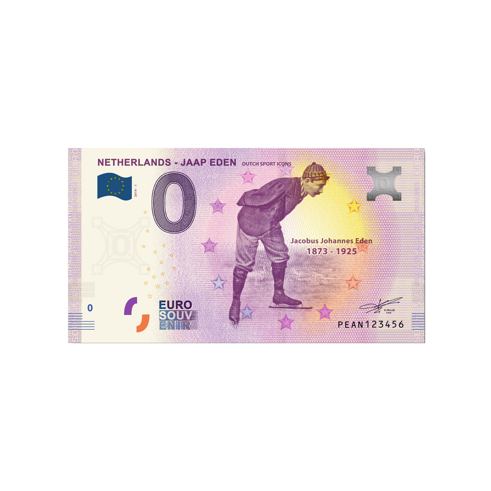 Billet souvenir de zéro euro - Netherlands - Jaap Eden - Pays-Bas - 2019