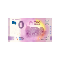 Souvenir ticket from zero euro - zoo jihlava - tchéquie - 2021