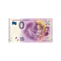 Billet souvenir de zéro euro - Netherlands - Rembrandt 2 - Pays-Bas - 2019
