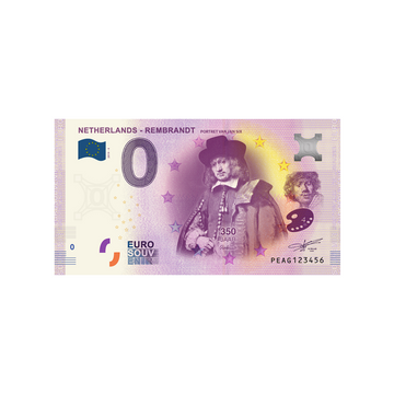 Souvenir ticket from zero to Euro - Netherlands - Rembrandt 4 - Netherlands - 2019