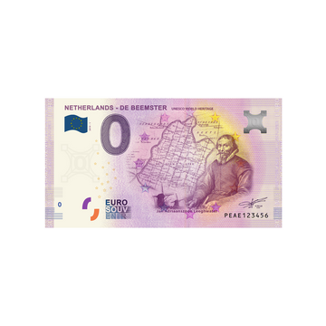 Biglietto souvenir da zero a euro - Paesi Bassi - De Beemster - Paesi Bassi - 2019