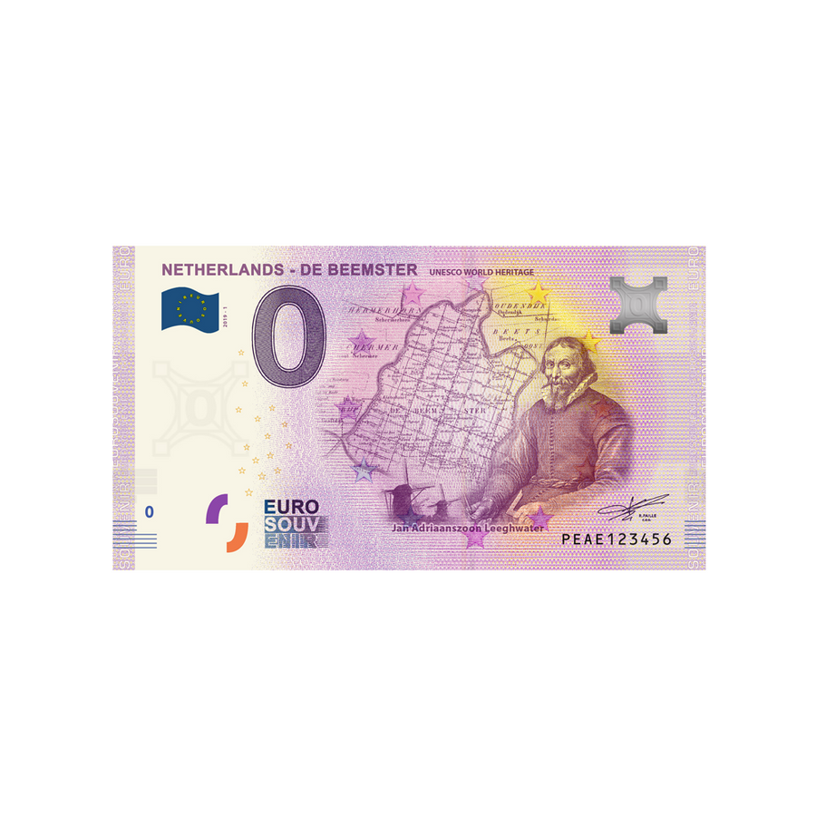 Souvenir -Ticket von Null bis Euro - Niederlande - de Beemster - Niederlande - 2019