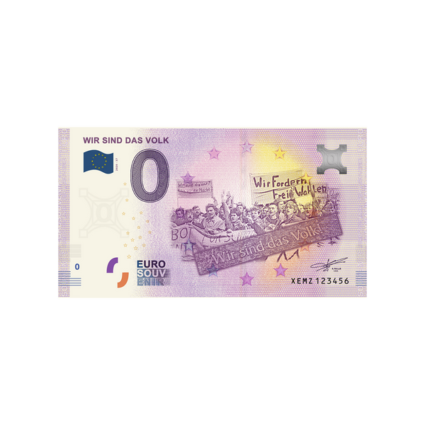 ⁣⁢Suvenírová bankovka s nulovou hodnotou - Wir Sind das Volk - Nemecko - 2020⁤⁣