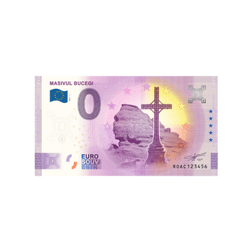 Souvenir ticket from zero to Euro - Masivul Bucegi - Romania - 2021