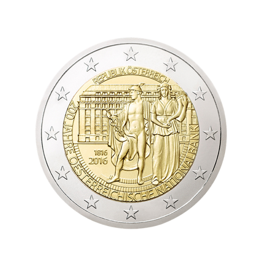 Áustria - 2 Euro comemorativo - 2016 - Banco Nacional