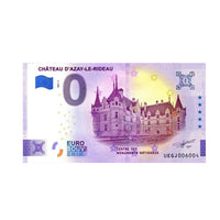Billet souvenir de zéro euro - Château d'Azay-Le-Rideau - France - 2023