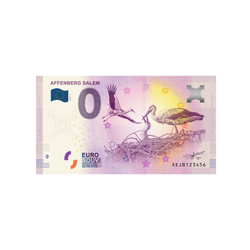 Billet souvenir de zéro euro - Affenberg Salem - Turquie - 2019