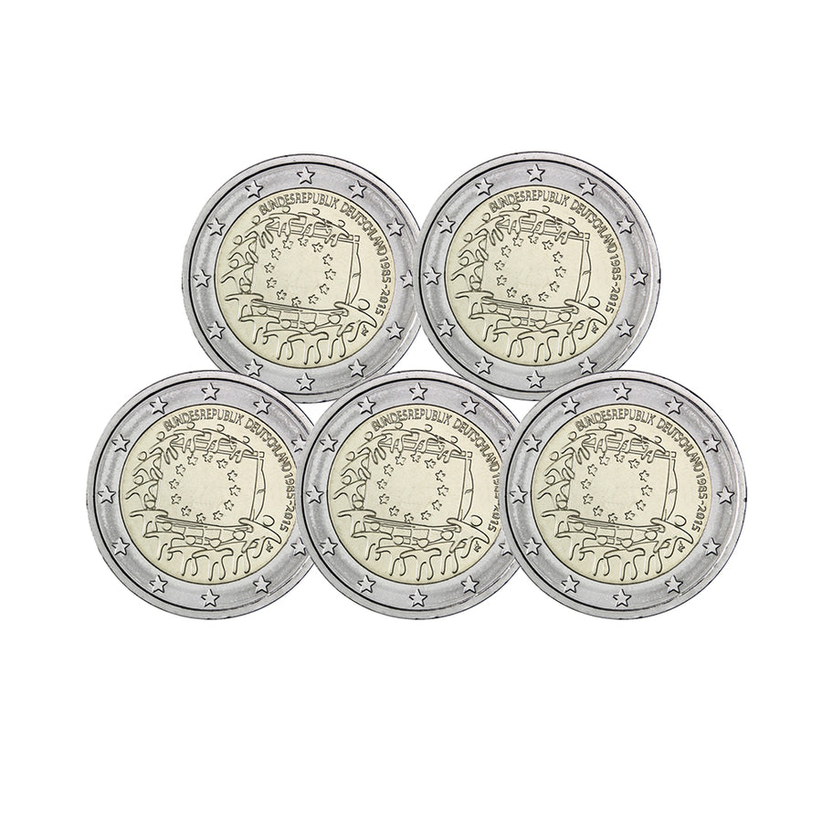 Germania 5 workshop 2015 - 2 euro commemorativo - 30 anni della bandiera europea