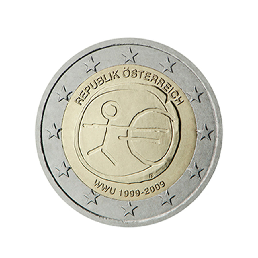 Österreich 2009 - 2 Euro Gedenk - 10 Jahre Emu
