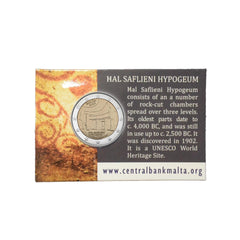 Malte 2022 - 2 Euros Commémorative - Coincard - Hypogée de Hal Saflieni - BU