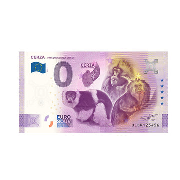 Souvenir ticket from zero to Euro - Cerza 2 - France - 2023