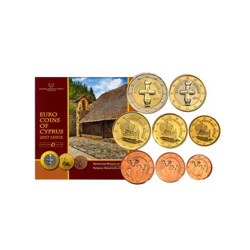 Miniset Cyprus - Euro Coins of Cyprus - BU 2017